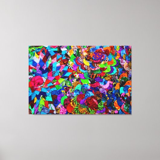 POLYNESISCHE PATRONEN 32x48 Canvas Afdruk (Voorkant)