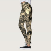 POLYNESISCHE SEPIA PATRONEN LEGGINGS (Links)