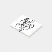 Polynesische tatoeage van zeeschildpadden post-it® notes (Schuin)