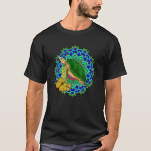 Polynesische Tribal Mandala Dierlijke Bloemen Hawa T-shirt