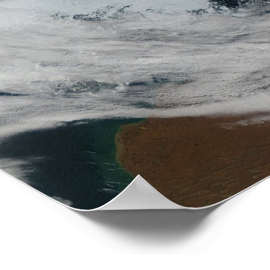 Polynya (open water) in het Zee Beaufort Poster (Hoek)