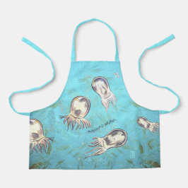 Polyorchis Jellyfish Kind All-Over Print Apron Schort