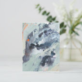 Polyphonic Zee - blauw Briefkaart (Staand voorkant)