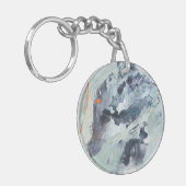 Polyphonic Zee - blauw Sleutelhanger (Voorkant Links)