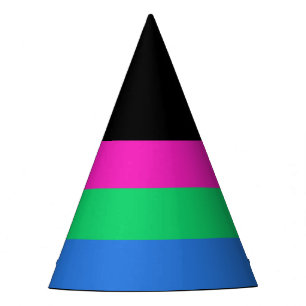 Polyseksuele geaardste vlag feesthoedjes