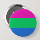 Polyseksuele geaardste vlag ronde button 4,0 cm (Voorkant /achterkant)