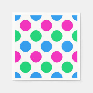 Polyseksuele Pride Flag Kleuren Polkadots Servet
