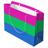 Polyseksuele Pride Vlag Groot Cadeauzakje (Achterkant Gekanteld)