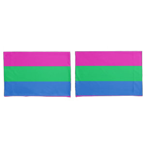 Polyseksuele Pride Vlag Kussensloop