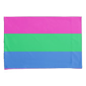 Polyseksuele Pride Vlag Kussensloop (Voorkant-Rechts)