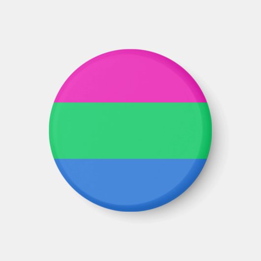 Polyseksuele Pride Vlag Magneet (Voorkant)