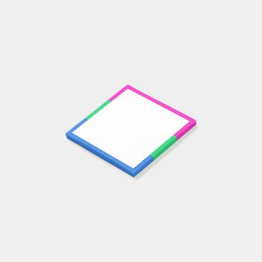 Polyseksuele Pride Vlag Post-it® Notes (Schuin)