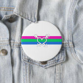 Polyseksuele Pride Vlag Ronde Button 4,0 Cm (In situ)