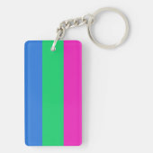 Polyseksuele Pride Vlag Sleutelhanger (achterkant)