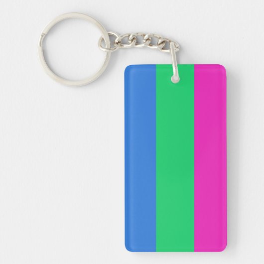 Polyseksuele Pride Vlag Sleutelhanger (Voorkant)