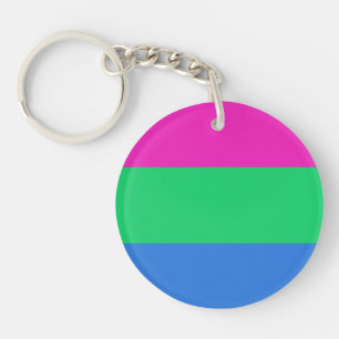 Polyseksuele Pride Vlag Sleutelhanger