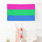 Polyseksuele Pride Vlag Spandoek (Insitu)