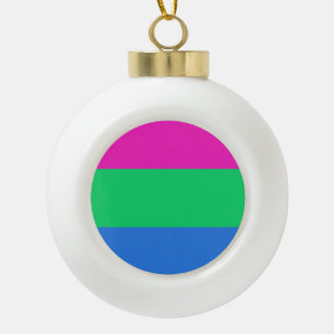 Polysexual Pride Vlag Keramische Bal Ornament