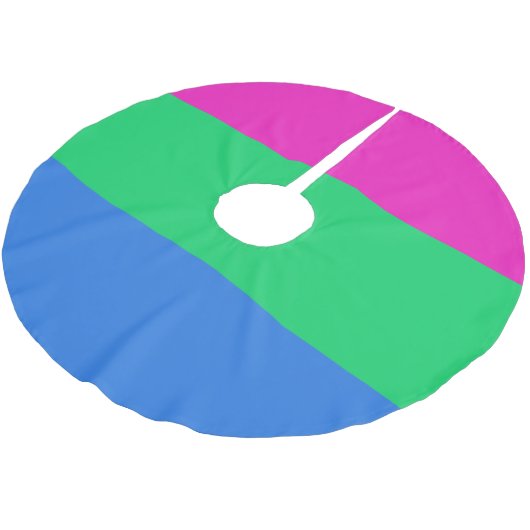 Polysexual Pride Vlag Kerstboom Rok (Gekanteld)
