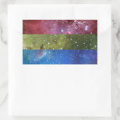 Polysexuele nevel vlag stickers (Tas)