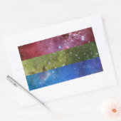 Polysexuele nevel vlag stickers (Envelop)