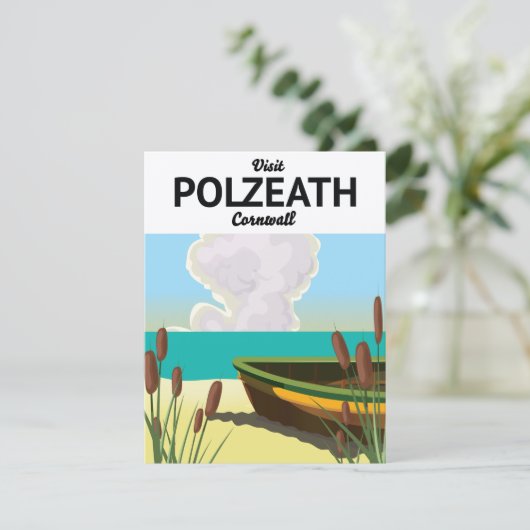 Polzeath, Cornwall Seaside reisposter (Staand voorkant)