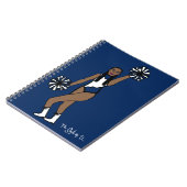Pom Dancer White Navy Carnet P (Côté gauche)
