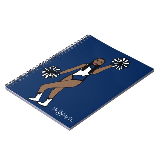 Pom Dancer White Navy Carnet P (Côté gauche)