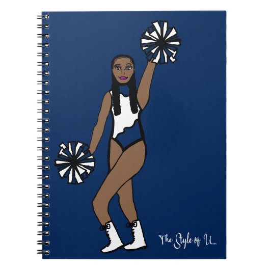 Pom Dancer White Navy Carnet P (Devant)