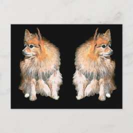 Pom die op Kerstman #2 wachten Feestdagenkaart