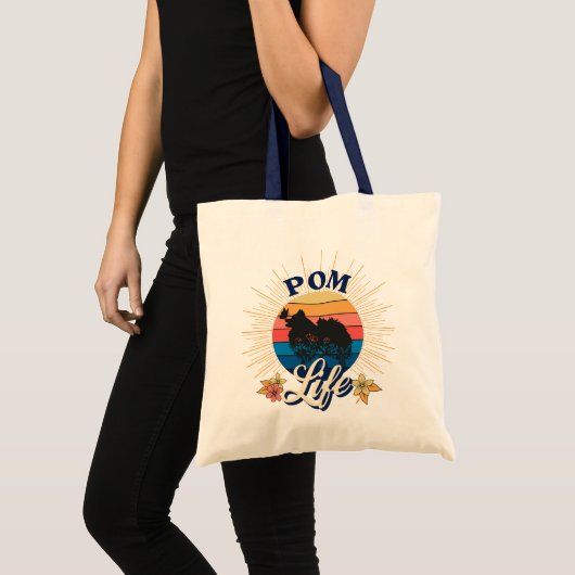 Pom Life Pomeranian Dog-Lover Tote Bag (Voorkant (product))