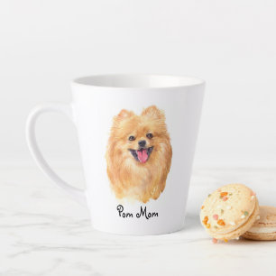 Pom Ma heeft Pommeren geïllustreerd Latte Mok