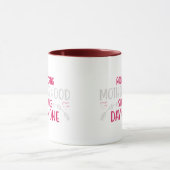 POM MOM Cute Pompom Typography Two Tone Mug (Centre)