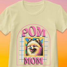 Pom Mom Dog Mama Shirt Gift voor Pommerse Eigenaar
