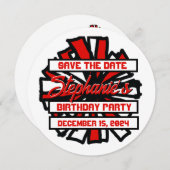 POM POM #7 Uitnodiging (Voorkant / Achterkant)