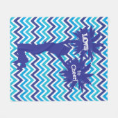 Pom Pom Cheerleader Love to Cheer Fleece Blanket Deken (Voorkant (Horizontaal))