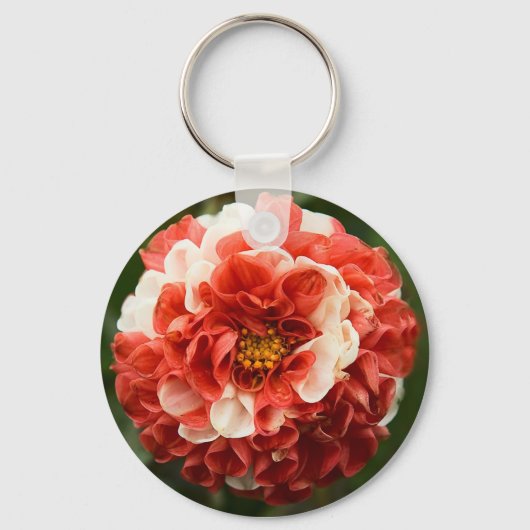 Pom Pom Dahlia Bobble Sleutelhanger (Voorkant)