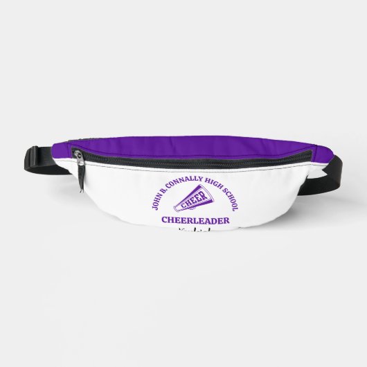 Pom-Pom de l'École Secondaire Personnalisé Violet (Recto)