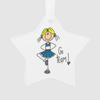 Pom-pom girl de l'équipe Blue Go
