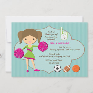 Pom-pom girl no 1 Invitation