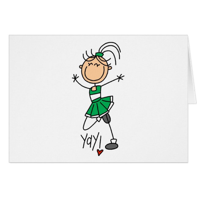 Pom-pom girl vert (Devant horizontal)