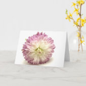 pom pom kaart (Gele Bloem)