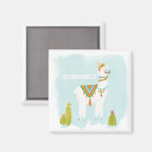 Pom Pom Llama Rama - Whole Lotta Llama Magneet (Voorkant / Achterkant)