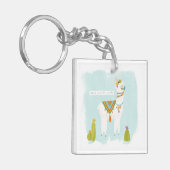 Pom Pom Llama Rama - Whole Lotta Llama Sleutelhanger (Voorkant Links)