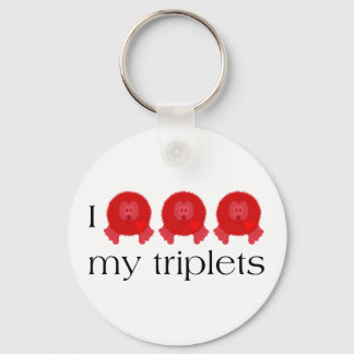 Pom Pom Triplets Sleutelhanger