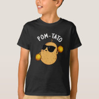 Pom-tato Funny Potato Pun Dark BG