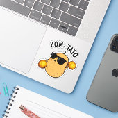 Pom-tato Grappige Aardappel Woordspeling  Sticker (Laptop met iPhone)