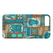 Pomaika’i Tiki Hawaiian Tapa Case-Mate iPhone Case (Achterkant (Horizontaal))