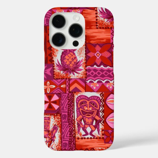 Pomaika’i Tiki Hawaiian  Tapa Case-Mate iPhone Case (Achterkant)