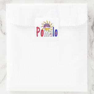 Pomalo – Kroatische ontspanning met zon en regenbo Vierkante Sticker